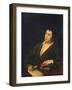 Portrait of the Poet Ivan A. Krylov (1769-184), 1812-Roman Maximovich Volkov-Framed Giclee Print