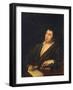 Portrait of the Poet Ivan A. Krylov (1769-184), 1812-Roman Maximovich Volkov-Framed Giclee Print