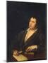 Portrait of the Poet Ivan A. Krylov (1769-184), 1812-Roman Maximovich Volkov-Mounted Giclee Print