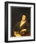 Portrait of the Poet Ivan A. Krylov, 1812-Roman Maximovich Volkov-Framed Giclee Print