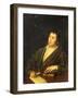 Portrait of the Poet Ivan A. Krylov, 1812-Roman Maximovich Volkov-Framed Giclee Print