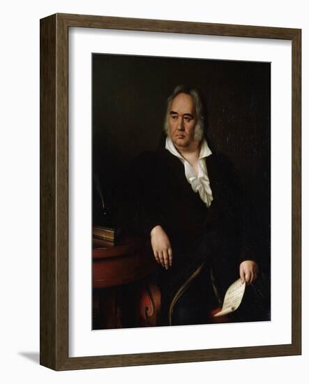 Portrait of the Poet Ivan a Krylov, 1832-Johann Leberecht Eggink-Framed Giclee Print