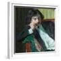 Portrait of the Poet Janko Lavrin (1887-198), 1909-Boris Michaylovich Kustodiev-Framed Giclee Print