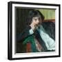 Portrait of the Poet Janko Lavrin (1887-198), 1909-Boris Michaylovich Kustodiev-Framed Giclee Print