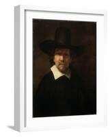 Portrait of the Poet Jeremias De Decker, 1666-Rembrandt van Rijn-Framed Giclee Print