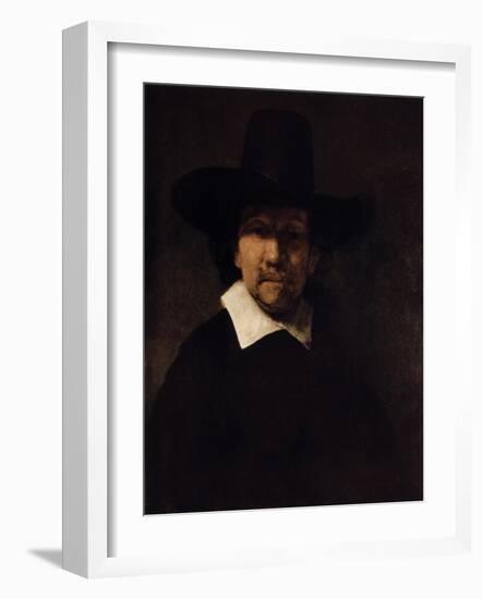 Portrait of the Poet Jeremias De Decker, C1666-Rembrandt van Rijn-Framed Giclee Print