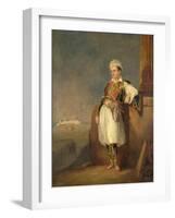 Portrait of the Poet Lord George Noel Byron (1788-182), 1830-null-Framed Giclee Print