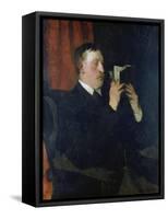Portrait of the Poet Martin Greif, 1876-Wilhelm Trübner-Framed Stretched Canvas