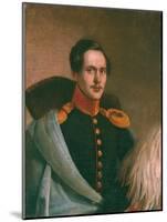 Portrait of the Poet Mikhail Lermontov (1814-184), 1834-Philipp Osipovich Budkin-Mounted Giclee Print