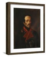 Portrait of the Poet Mikhail Lermontov (1814-184), 1854-1858-Nikolay Ivanovich Polivanov-Framed Giclee Print