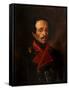 Portrait of the Poet Mikhail Lermontov (1814-1841)-Nikolay Ivanovich Polivanov-Framed Stretched Canvas