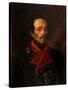 Portrait of the Poet Mikhail Lermontov (1814-1841)-Nikolay Ivanovich Polivanov-Stretched Canvas