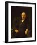 Portrait of the Poet Nikolay Nekrasov (1821-187), 1872-Nikolai Nikolayevich Ge-Framed Giclee Print