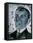Portrait of the Poet Ossip Mandelstam (1891-1938)-Lev Aleksandrovitc Bruni-Framed Stretched Canvas