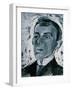 Portrait of the Poet Ossip Mandelstam (1891-1938)-Lev Aleksandrovitc Bruni-Framed Giclee Print