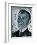 Portrait of the Poet Ossip Mandelstam (1891-1938)-Lev Aleksandrovitc Bruni-Framed Giclee Print