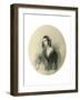 Portrait of the Poetess Yevdokiya Rostopchina, (1811-185), 1846-Pyotr Fyodorovich Sokolov-Framed Giclee Print