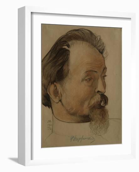 Portrait of the Politician Felix E. Dzerzhinsky (1877-192), the Chairman of Cheka, 1922-Nikolai Andreevich Andreev-Framed Giclee Print