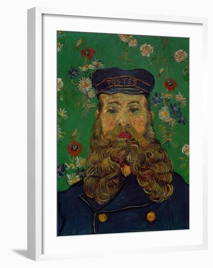 Portrait of the Postman Joseph Roulin, c.1889-Vincent van Gogh-Framed Premium Giclee Print