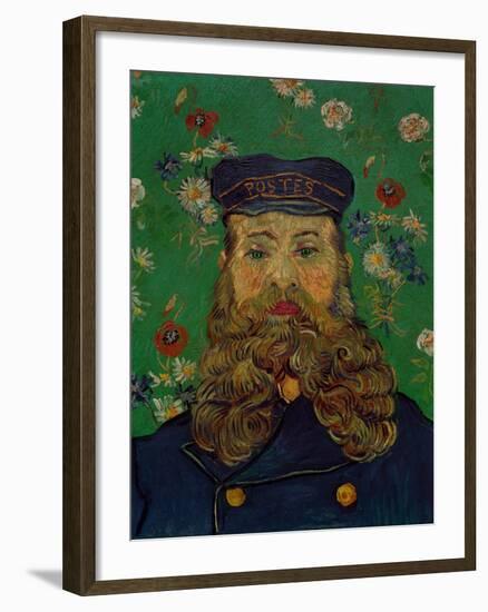 Portrait of the Postman Joseph Roulin, c.1889-Vincent van Gogh-Framed Premium Giclee Print