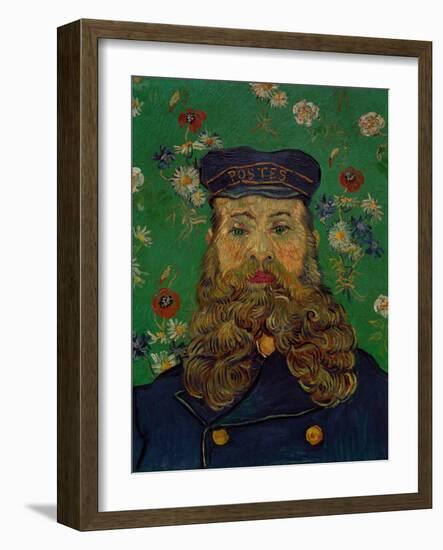 Portrait of the Postman Joseph Roulin, c.1889-Vincent van Gogh-Framed Giclee Print