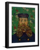 Portrait of the Postman Joseph Roulin, c.1889-Vincent van Gogh-Framed Giclee Print