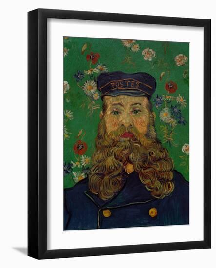 Portrait of the Postman Joseph Roulin, c.1889-Vincent van Gogh-Framed Giclee Print