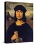 Portrait of the Preacher Scappi-Francesco Francia-Stretched Canvas