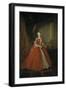 Portrait of the Princess Maria Amalia of Saxony in Polish Costume, 1738-Louis de Silvestre-Framed Giclee Print