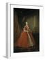 Portrait of the Princess Maria Amalia of Saxony in Polish Costume, 1738-Louis de Silvestre-Framed Giclee Print