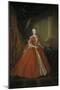 Portrait of the Princess Maria Amalia of Saxony in Polish Costume, 1738-Louis de Silvestre-Mounted Giclee Print