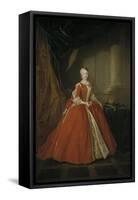 Portrait of the Princess Maria Amalia of Saxony in Polish Costume, 1738-Louis de Silvestre-Framed Stretched Canvas