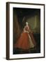 Portrait of the Princess Maria Amalia of Saxony in Polish Costume, 1738-Louis de Silvestre-Framed Giclee Print