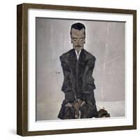 Portrait of the Publisher Eduard Kosmack, 1910-Egon Schiele-Framed Giclee Print