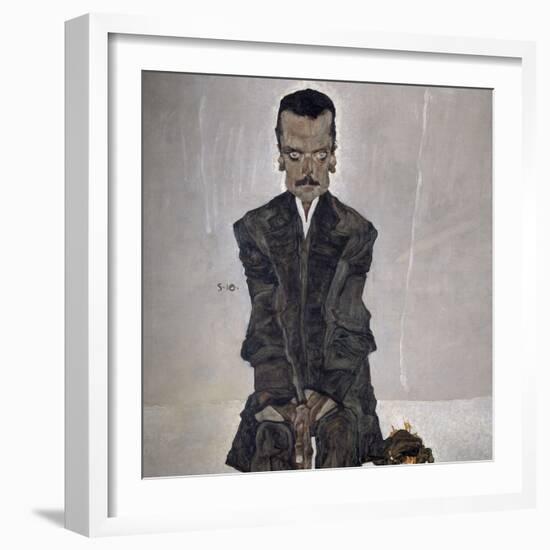 Portrait of the Publisher Eduard Kosmack, 1910-Egon Schiele-Framed Giclee Print