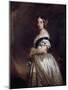 Portrait of the Queen Victoria I by Franz Xavier Winterhalter-null-Mounted Giclee Print