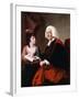 Portrait of the Rev.Thoms Wilson D.D. and His Adopted Daughter, Miss Catherine Macauley-Joseph Wright-Framed Giclee Print