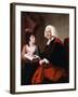 Portrait of the Rev.Thoms Wilson D.D. and His Adopted Daughter, Miss Catherine Macauley-Joseph Wright-Framed Giclee Print