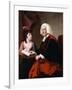 Portrait of the Rev.Thoms Wilson D.D. and His Adopted Daughter, Miss Catherine Macauley-Joseph Wright-Framed Giclee Print