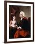 Portrait of the Rev.Thoms Wilson D.D. and His Adopted Daughter, Miss Catherine Macauley-Joseph Wright-Framed Giclee Print