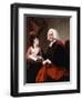 Portrait of the Rev.Thoms Wilson D.D. and His Adopted Daughter, Miss Catherine Macauley-Joseph Wright-Framed Giclee Print