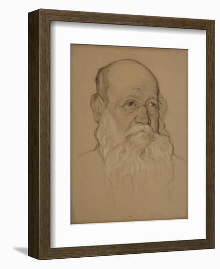 Portrait of the Revolutionary Count Pyotr A. Kropotkin (1842-192), 1920-1921-Nikolai Andreevich Andreev-Framed Giclee Print