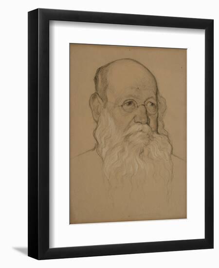 Portrait of the Revolutionary Count Pyotr A. Kropotkin (1842-192), 1920-1921-Nikolai Andreevich Andreev-Framed Giclee Print