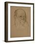 Portrait of the Revolutionary Count Pyotr A. Kropotkin (1842-192), 1920-1921-Nikolai Andreevich Andreev-Framed Giclee Print