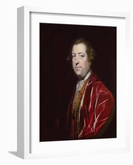 Portrait of the Rt. Hon. Charles Townshend MP (1725-67), C.1765-67-Sir Joshua Reynolds-Framed Giclee Print