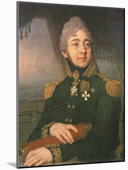 Portrait of the Russian Poet Evgeny Boratynsky (1800-44), 1820s-Vladimir Lukich Borovikovsky-Mounted Giclee Print