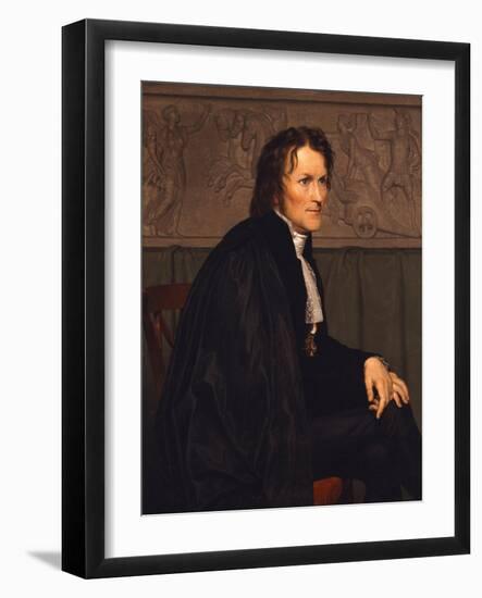 Portrait of the Sculptor Bertel Thorvaldsen (1770-184), 1838-Christoffer-wilhelm Eckersberg-Framed Giclee Print