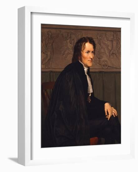 Portrait of the Sculptor Bertel Thorvaldsen (1770-184), 1838-Christoffer-wilhelm Eckersberg-Framed Giclee Print