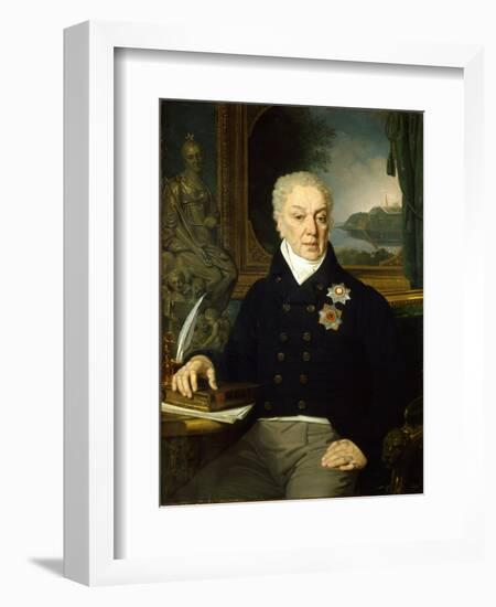 Portrait of the Secretary of State Dmitri Prokofievich Troshchinsky (1754-182), 1819-Vladimir Lukich Borovikovsky-Framed Giclee Print