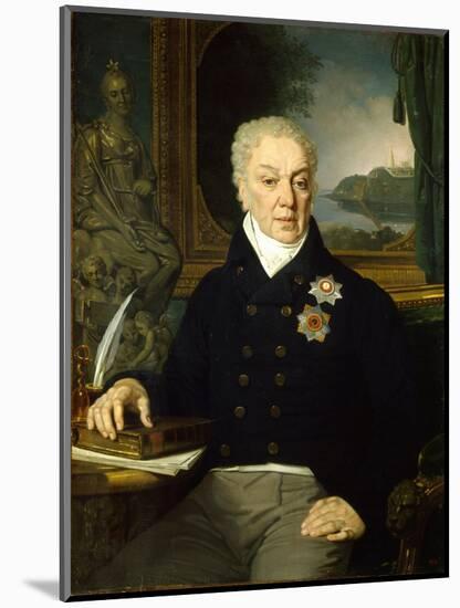 Portrait of the Secretary of State Dmitri Prokofievich Troshchinsky (1754-182), 1819-Vladimir Lukich Borovikovsky-Mounted Giclee Print